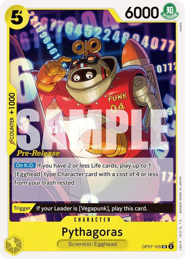 Image for Pythagoras (OP07-105) (OP07 PRE) - One Piece Card Game