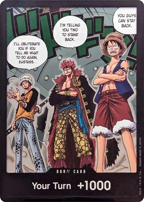 Image for DON!! Card (Trafalgar Law, Eustass Kid and Monkey.D.Luffy) (Double Pack Set Vol. 4) (OP07) - One Piece Card Game