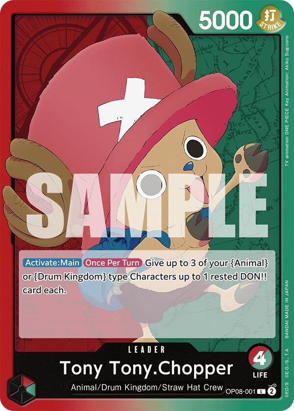 Image for Tony Tony.Chopper (001) (OP08-001) (OP08) - One Piece Card Game