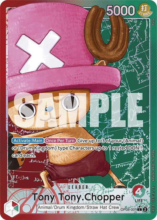Image for Tony Tony.Chopper (001) (Parallel) (OP08-001) (OP08) - One Piece Card Game