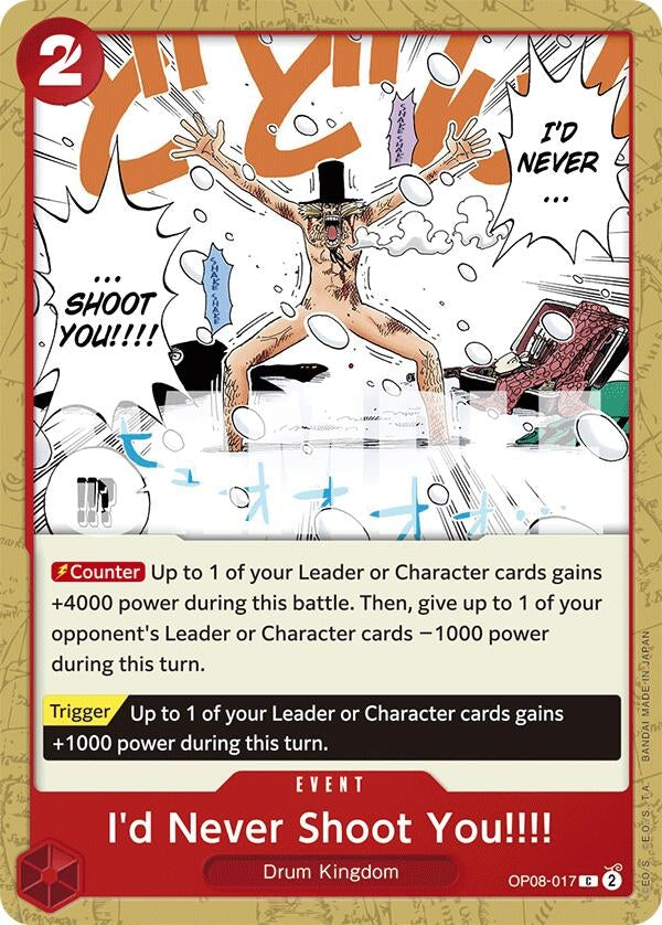 Image for I'd Never Shoot You!!!! (OP08-017) (OP08) - One Piece Card Game