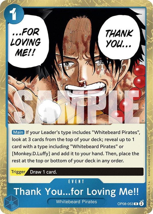 Image for Thank You...for Loving Me!! (OP08-053) (OP08) - One Piece Card Game