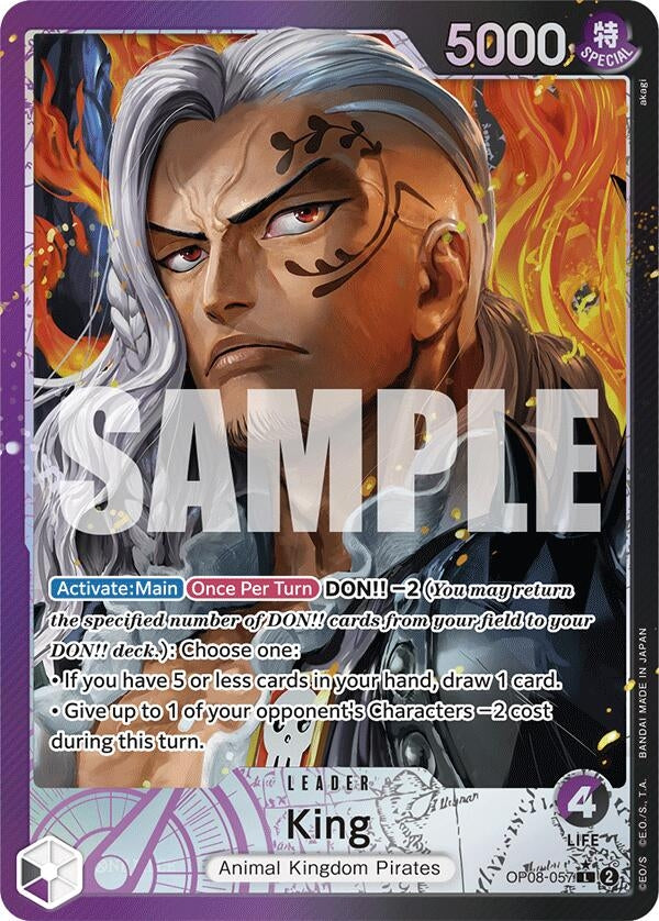 Image for King (057) (Parallel) (OP08-057) (OP08) - One Piece Card Game
