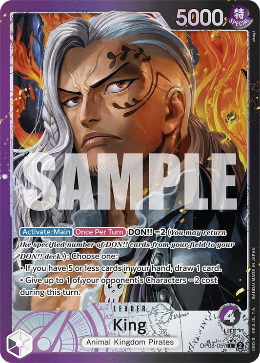 Image for King (057) (Parallel) (OP08-057) (OP08) - One Piece Card Game
