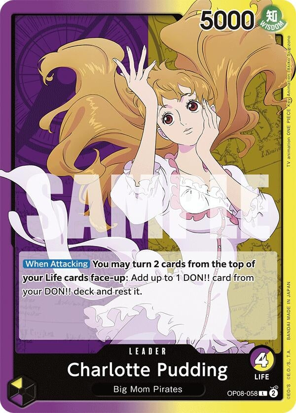 Image for Charlotte Pudding (058) (OP08-058) (OP08) - One Piece Card Game