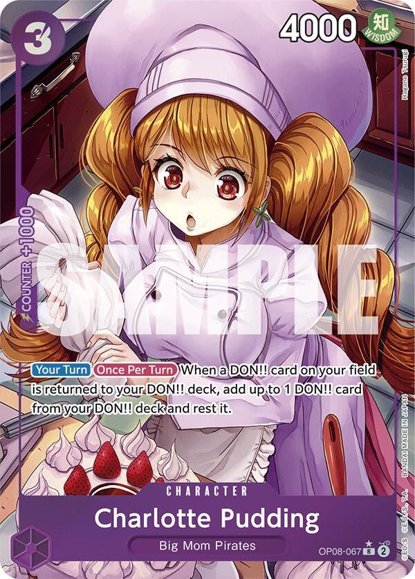Image for Charlotte Pudding (067) (Parallel) (OP08-067) (OP08) - One Piece Card Game