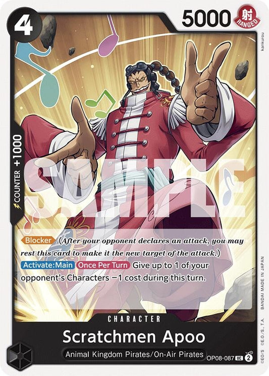 Image for Scratchmen Apoo (OP08-087) (OP08) - One Piece Card Game