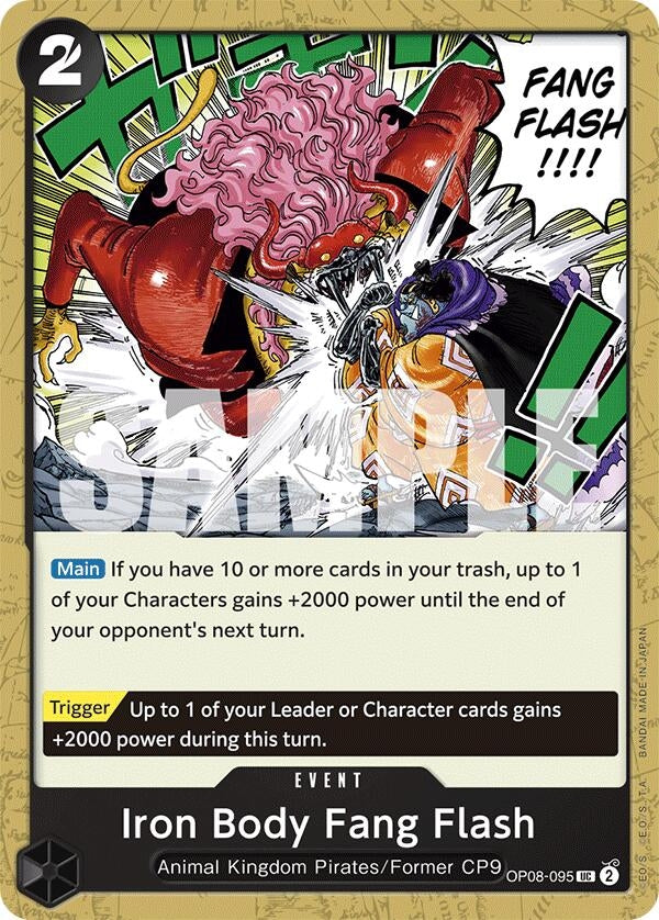 Image for Iron Body Fang Flash (OP08-095) (OP08) - One Piece Card Game