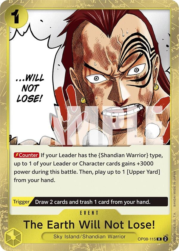 Image for The Earth Will Not Lose! (OP08-115) (OP08) - One Piece Card Game