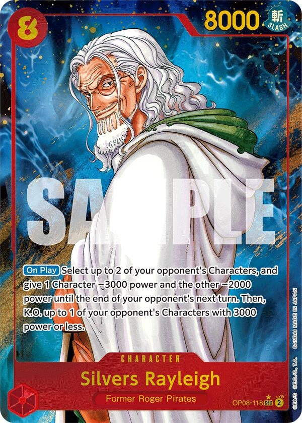 Image for Silvers Rayleigh (Parallel) (OP08-118) (OP08) - One Piece Card Game