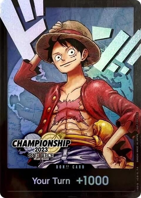 Image for DON!! Card (Monkey.D.Luffy) (2023 World Championship Finals) (OP-PR) - One Piece Card Game