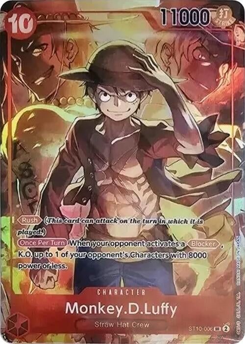 Image for Monkey.D.Luffy (Treasure Booster Set) (ST10-006) (OP-PR) - One Piece Card Game
