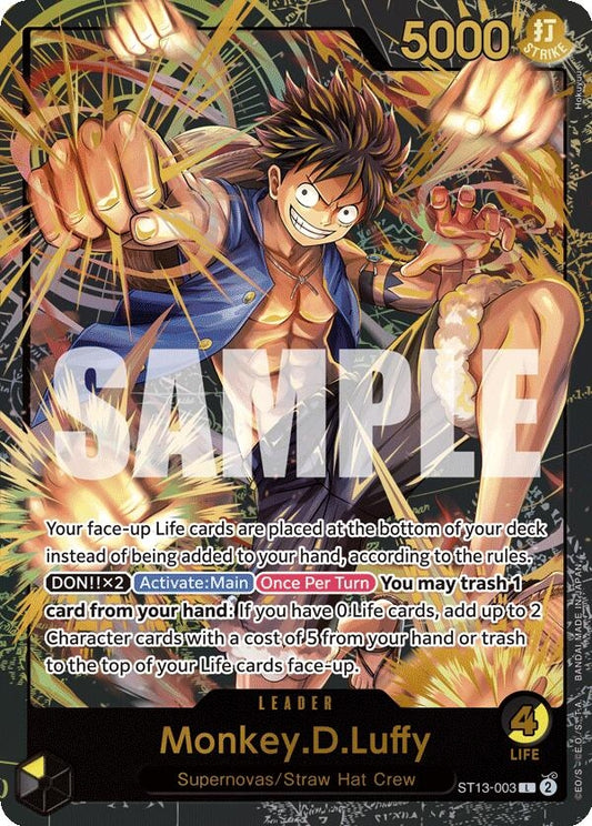 Image for Monkey.D.Luffy (Premium Card Collection -Leader Collection-) (ST13-003) (OP-PR) - One Piece Card Game