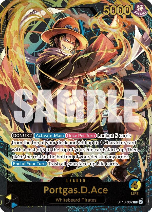 Image for Portgas.D.Ace (Premium Card Collection -Leader Collection-) (ST13-002) (OP-PR) - One Piece Card Game