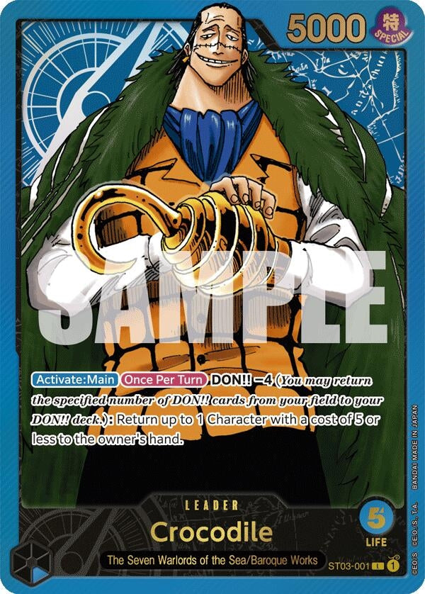 Image for Crocodile (Premium Card Collection -Leader Collection-) (ST03-001) (OP-PR) - One Piece Card Game
