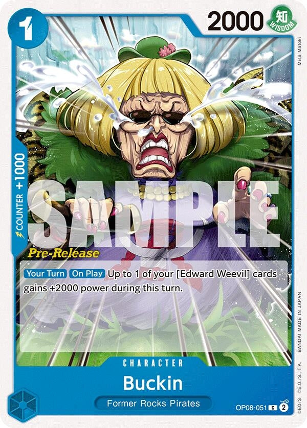 Image for Buckin (OP08-051) (OP08 PRE) - One Piece Card Game