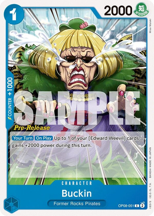 Image for Buckin (OP08-051) (OP08 PRE) - One Piece Card Game