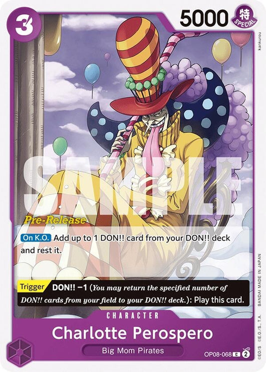 Image for Charlotte Perospero (OP08-068) (OP08 PRE) - One Piece Card Game