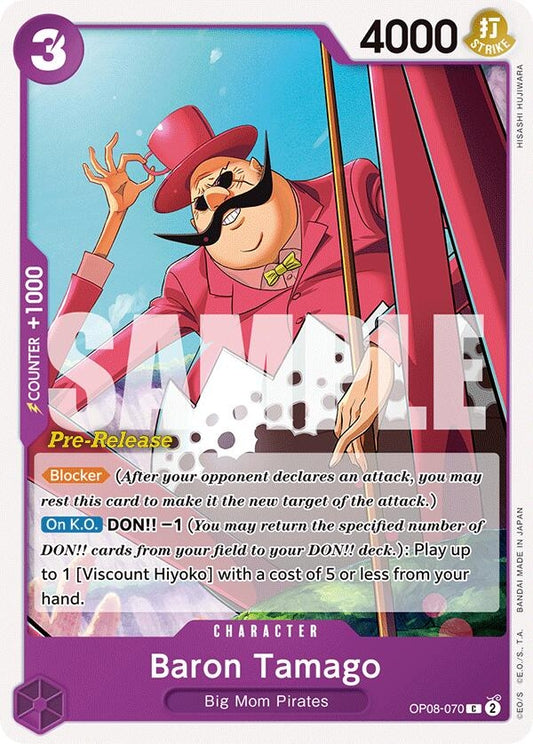 Image for Baron Tamago (OP08-070) (OP08 PRE) - One Piece Card Game