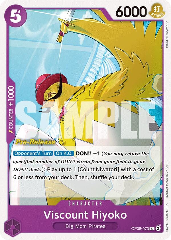 Image for Viscount Hiyoko (OP08-073) (OP08 PRE) - One Piece Card Game