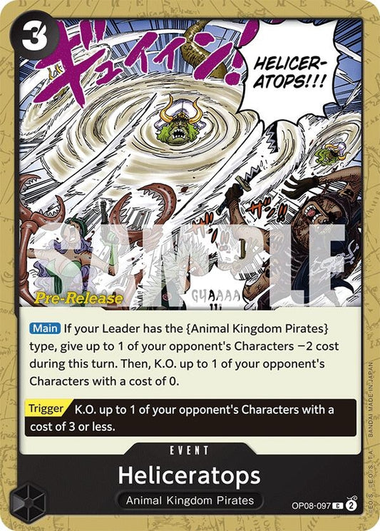 Image for Heliceratops (OP08-097) (OP08 PRE) - One Piece Card Game