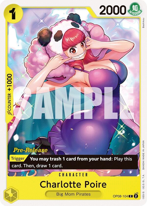 Image for Charlotte Poire (OP08-104) (OP08 PRE) - One Piece Card Game