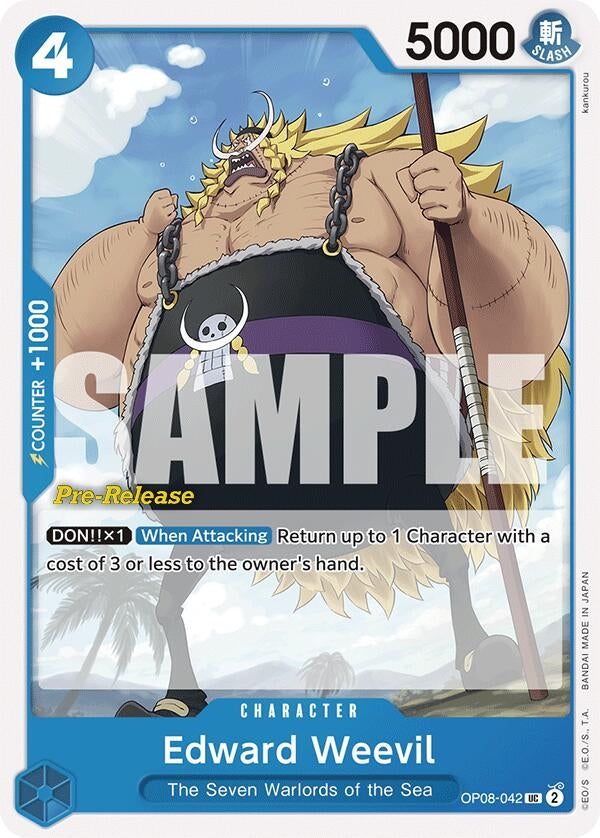Image for Edward Weevil (OP08-042) (OP08 PRE) - One Piece Card Game
