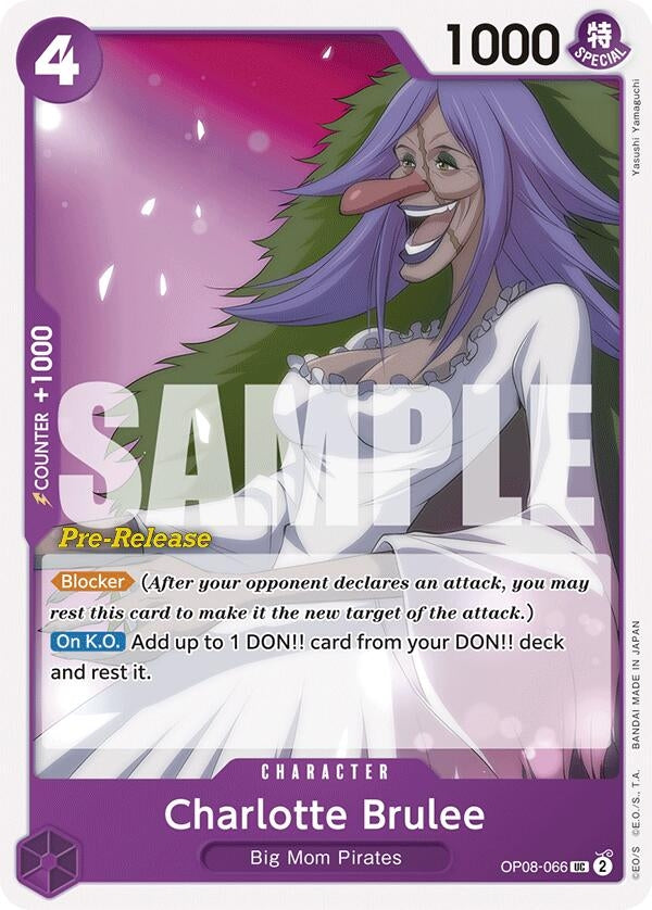 Image for Charlotte Brulee (OP08-066) (OP08 PRE) - One Piece Card Game