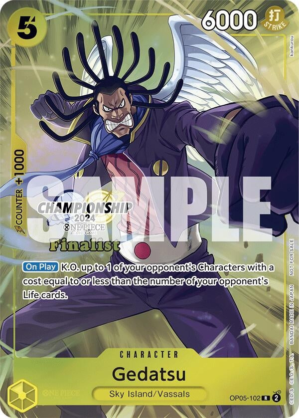 Image for Gedatsu (Championship 2024 Finalist Card Set) (OP05-102) (OP-PR) - One Piece Card Game