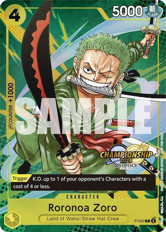 Image for Roronoa Zoro (CS 2024 Event Pack) (P-042) (OP-PR) - One Piece Card Game