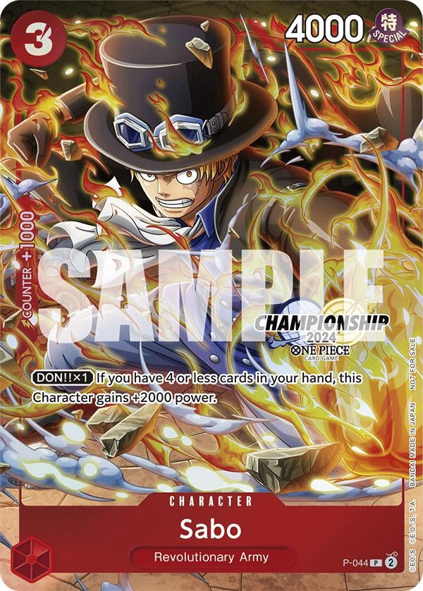 Image for Sabo (CS 2024 Event Pack Finalist) (P-044) (OP-PR) - One Piece Card Game