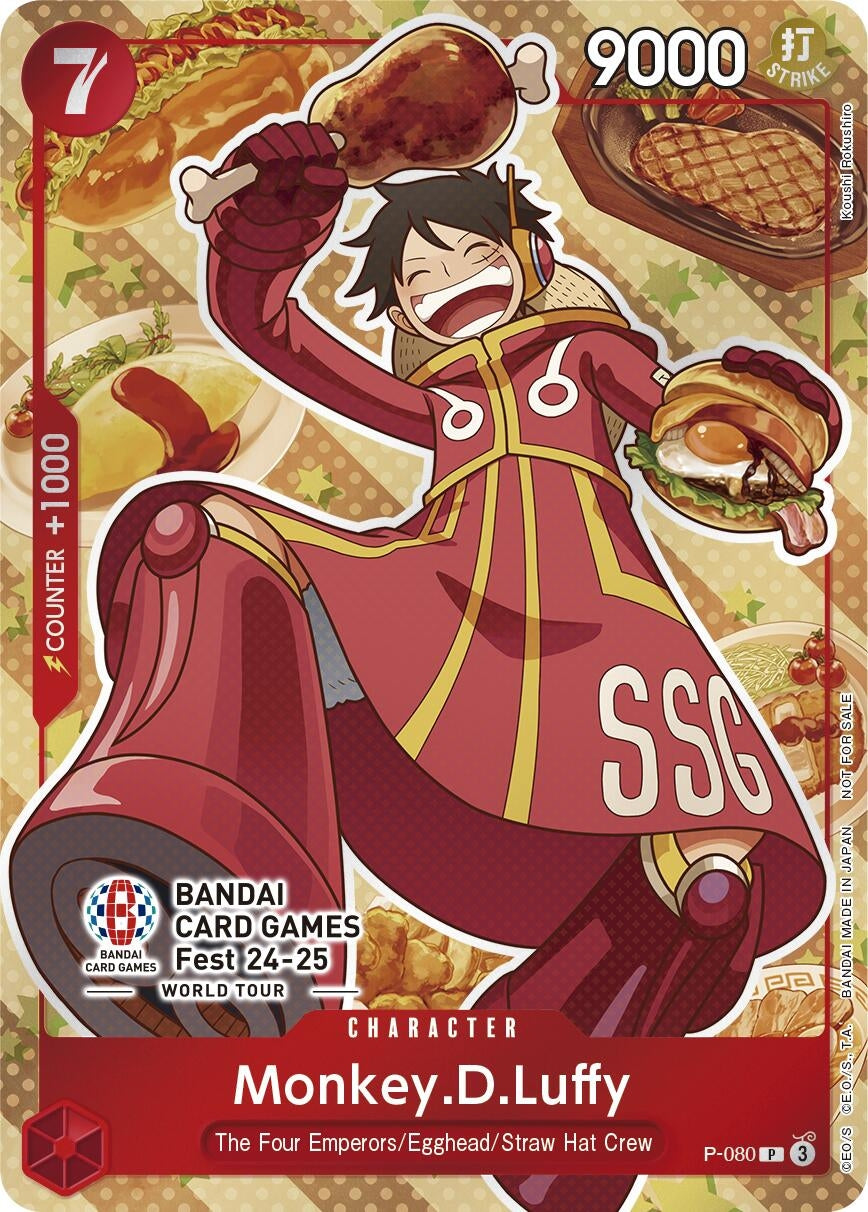 Image for Monkey.D.Luffy (Bandai Card Games Fest 24-25) (P-080) (OP-PR) - One Piece Card Game