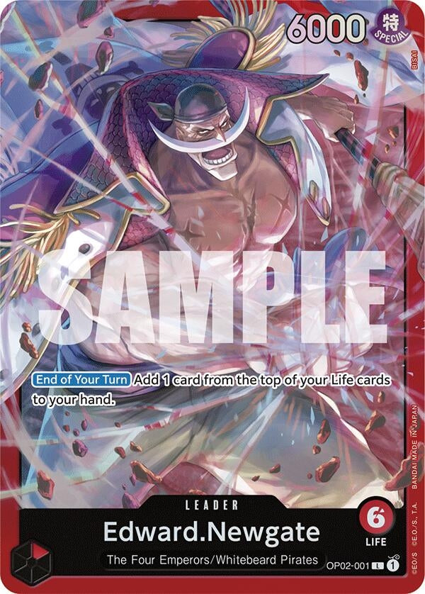 Image for Edward.Newgate (OP02-001) (OP02-001) (ST-15) - One Piece Card Game