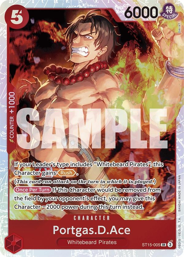 Image for Portgas.D.Ace (ST15-005) (ST-15) - One Piece Card Game