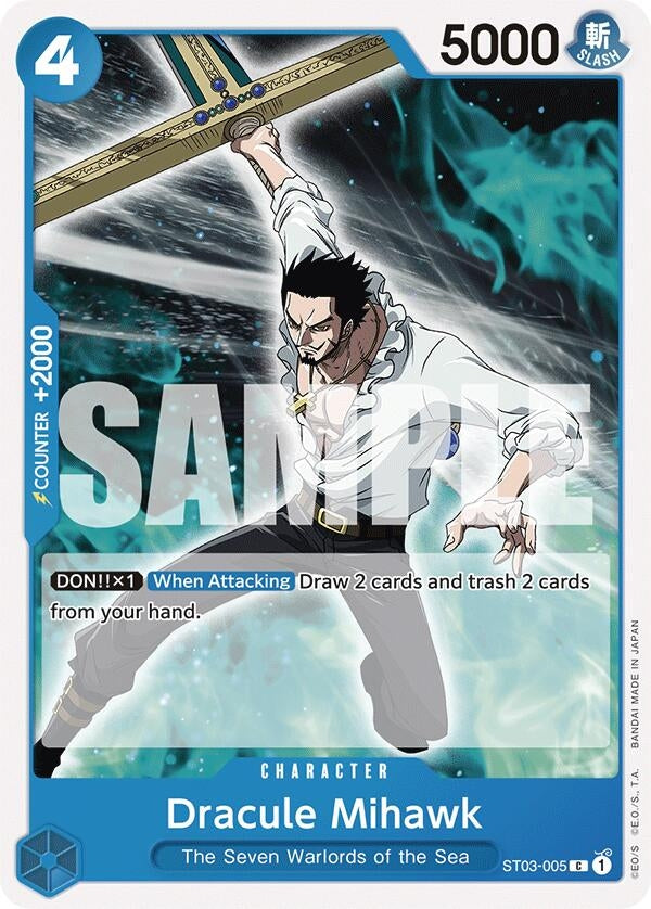 Image for Dracule Mihawk (3005) (ST-17) - One Piece Card Game