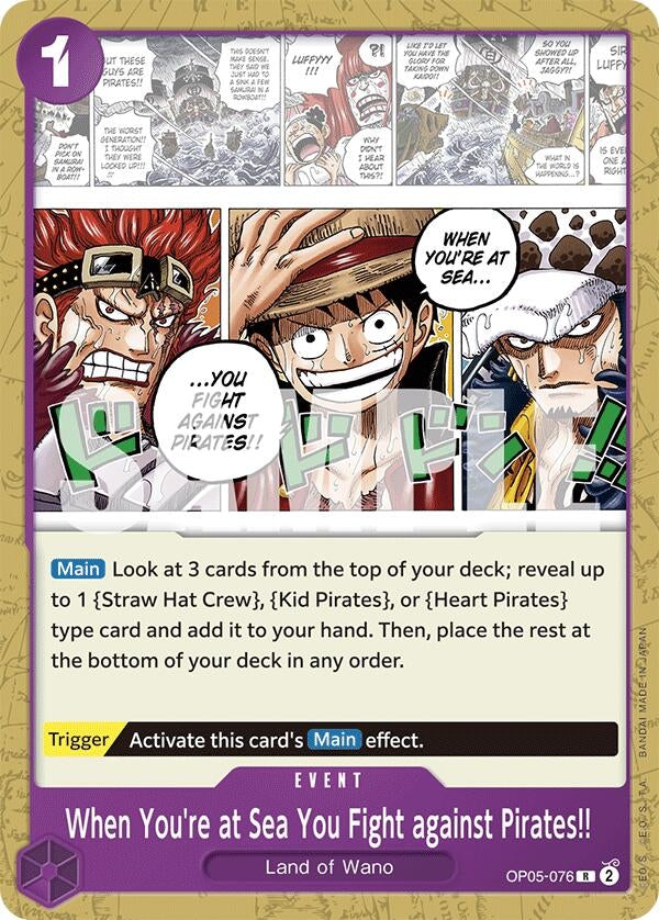 Image for When You're at Sea You Fight against Pirates!! (OP05-076) (ST-18) - One Piece Card Game
