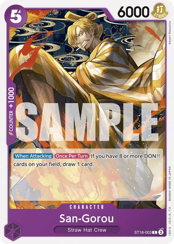 Image for San-Gorou (ST18-003) (ST-18) - One Piece Card Game