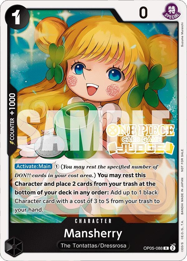 Image for Mansherry (Judge Pack Vol. 4) (OP05-088) (OP-PR) - One Piece Card Game