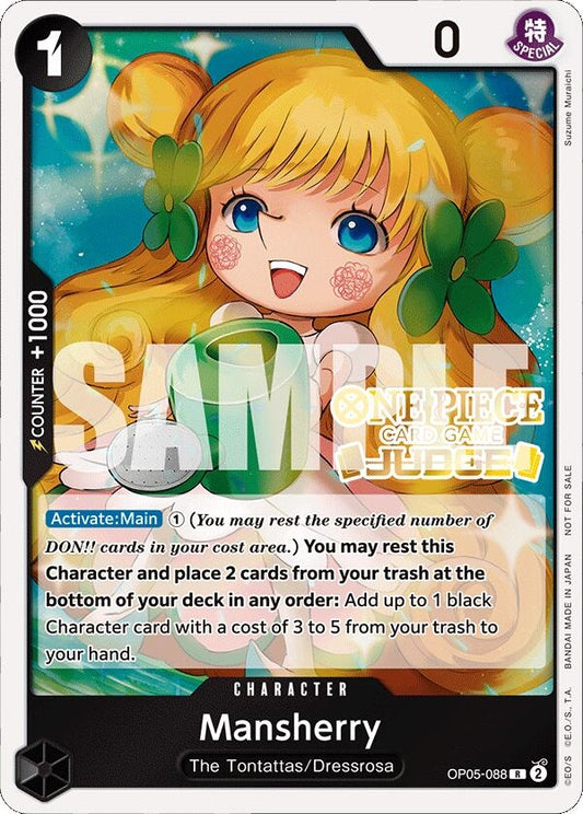 Image for Mansherry (Judge Pack Vol. 4) (OP05-088) (OP-PR) - One Piece Card Game