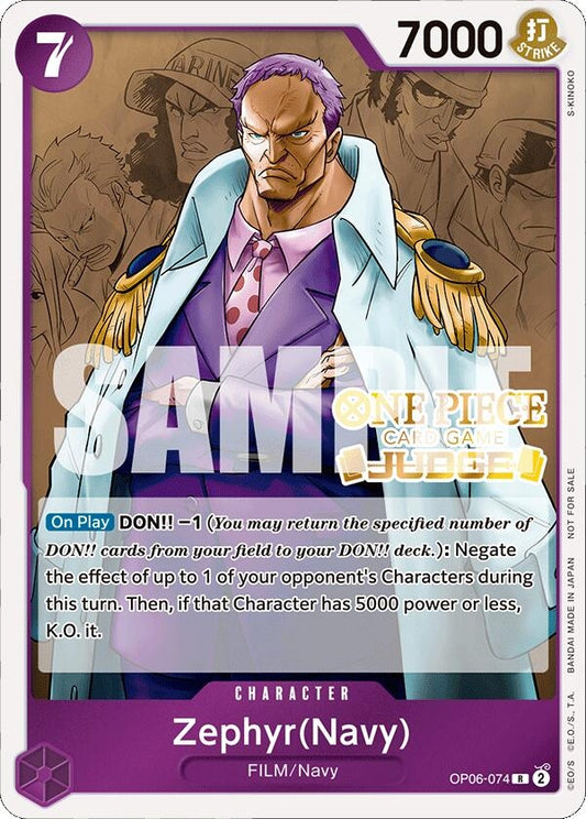 Image for Zephyr (Navy) (Judge Pack Vol. 4) (OP06-074) (OP-PR) - One Piece Card Game