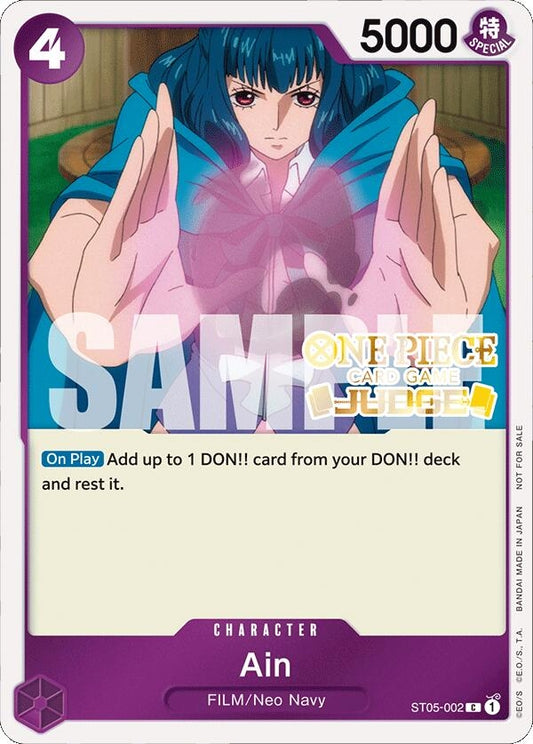 Image for Ain (Judge Pack Vol. 4) (ST05-002) (OP-PR) - One Piece Card Game