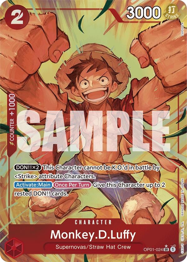 Image for Monkey.D.Luffy (OP01-024) (Alternate Art) (OP01-024) (PRB-01) - One Piece Card Game