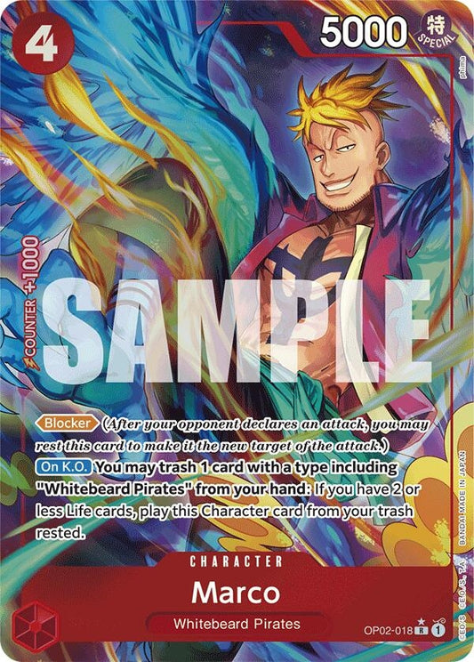 Image for Marco (Alternate Art) (OP02-018) (PRB-01) - One Piece Card Game