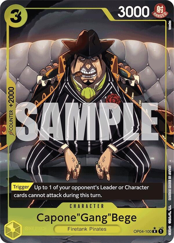 Image for Capone"Gang"Bege (OP04-100) (Alternate Art) (OP04-100) (PRB-01) - One Piece Card Game