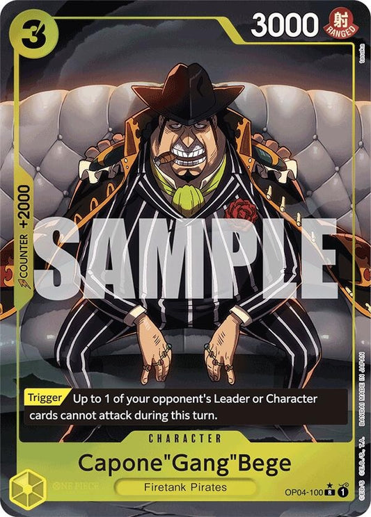 Image for Capone"Gang"Bege (OP04-100) (Alternate Art) (OP04-100) (PRB-01) - One Piece Card Game