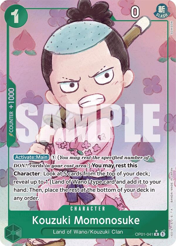 Image for Kouzuki Momonosuke (Alternate Art) (OP01-041) (PRB-01) - One Piece Card Game
