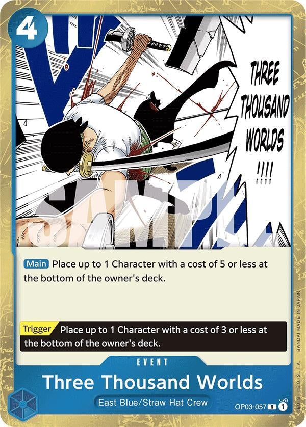 Image for Three Thousand Worlds (Jolly Roger Foil) (OP03-057) (PRB-01) - One Piece Card Game