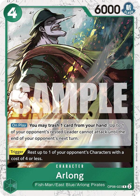 Image for Arlong (Jolly Roger Foil) (OP06-023) (PRB-01) - One Piece Card Game