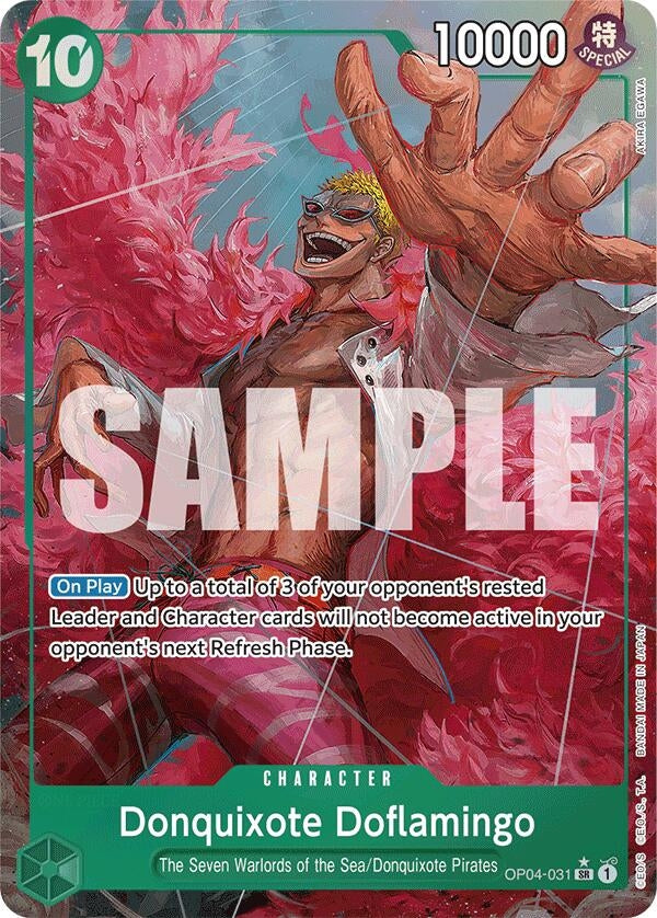 Image for Donquixote Doflamingo (Alternate Art) (OP04-031) (PRB-01) - One Piece Card Game