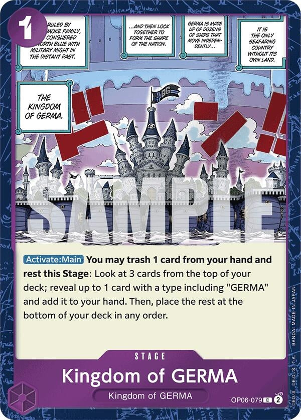Image for Kingdom of GERMA (Jolly Roger Foil) (OP06-079) (PRB-01) - One Piece Card Game